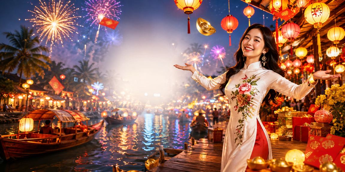 Không khí lễ hội bao đỏ tại chợ đêm vùng Mekong – ưu đãi bonus trực tuyến